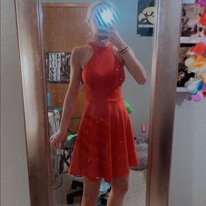 Red short dress from Charlotte Russe